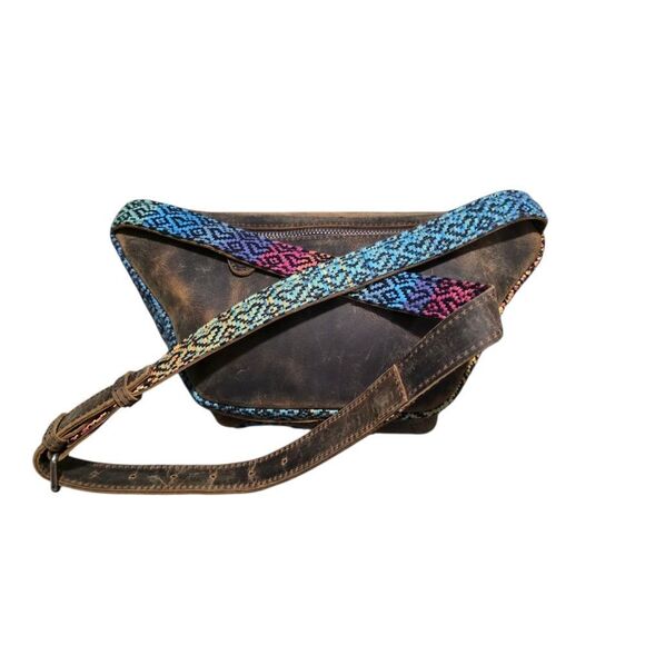 Deja Designs Leather And Handwoven Belt Bag - Picture 2 of 6